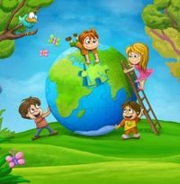 Логотип компании Планета детства, клуб развития детей