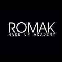 Логотип компании Romak make up academy, студия красоты