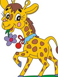 Логотип компании Жираф, детский центр развития